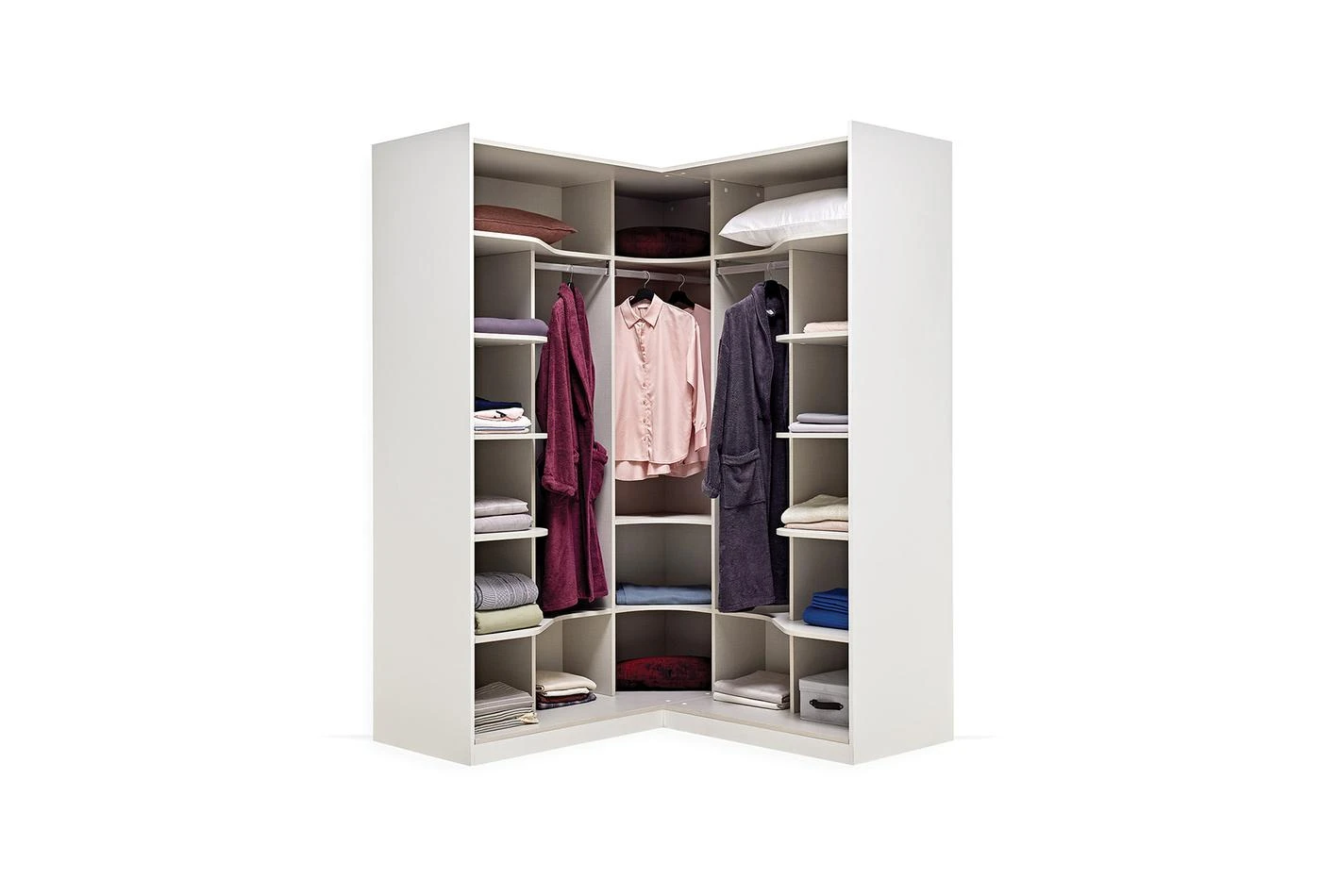 Ъглов гардероб Legato White