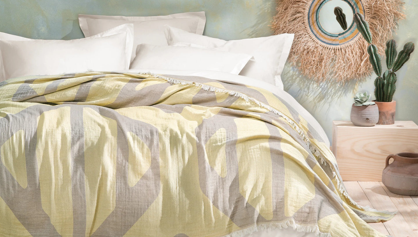 Покривало за легло Tierra - Yellow