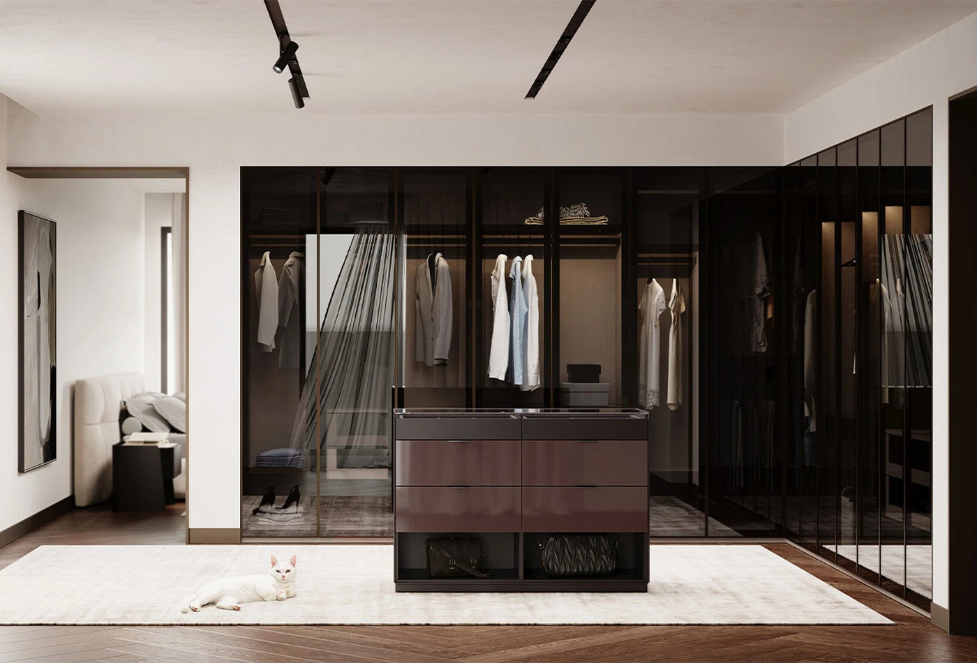 Ъглов гардеробен модул Odena