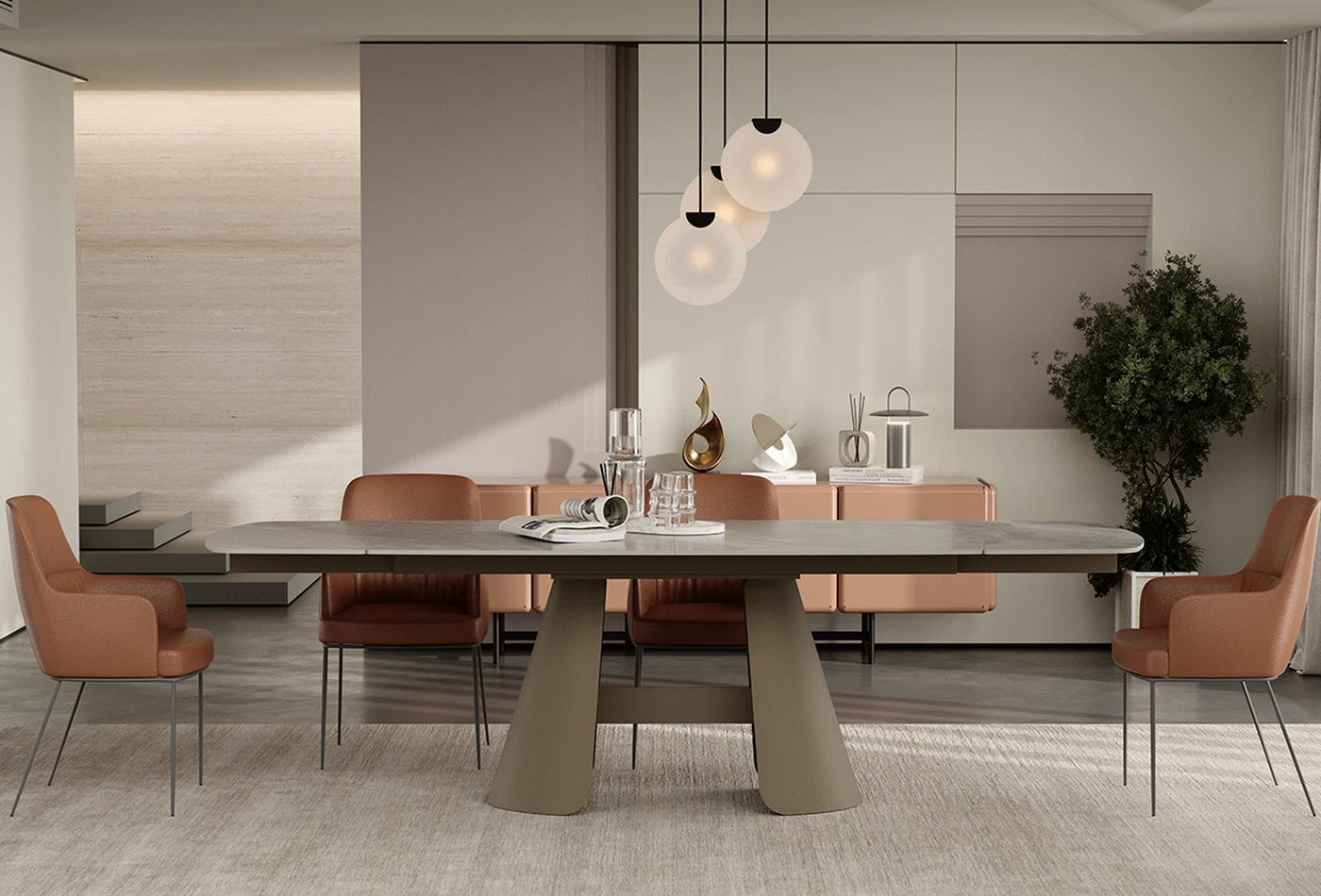 Трапезна разтегателна маса Salda - 160см