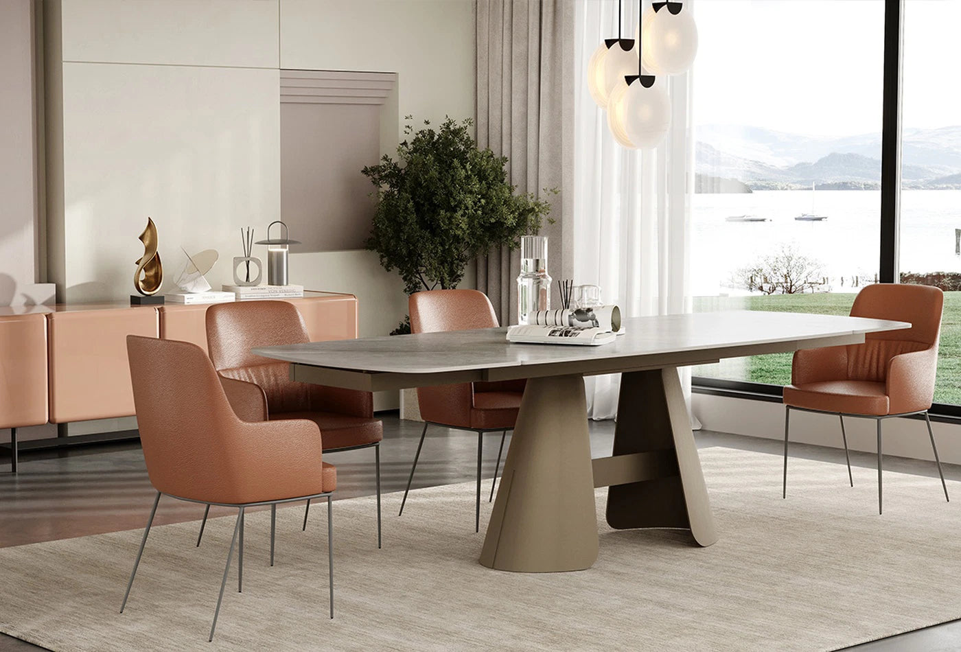 Трапезна разтегателна маса Salda - 160см