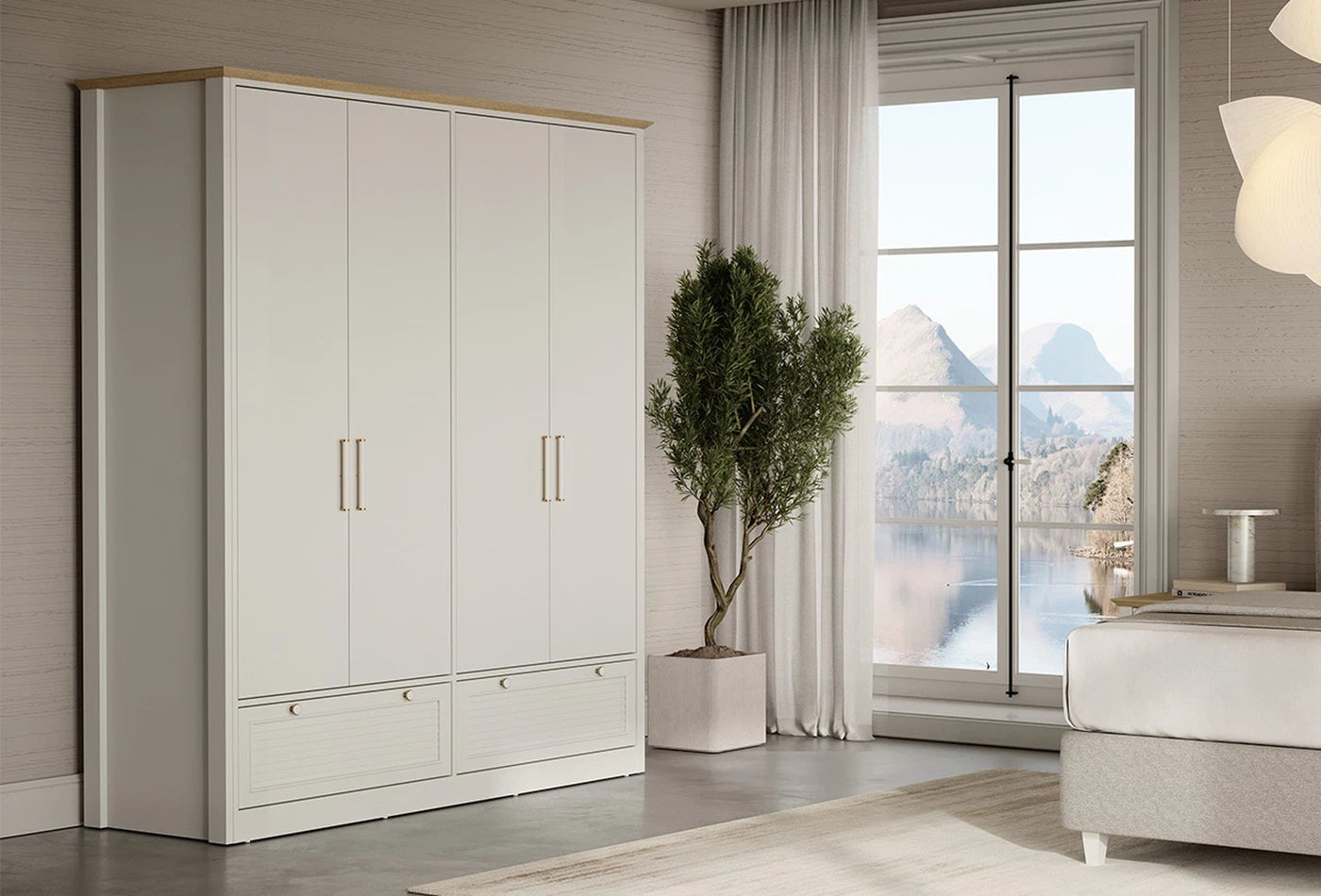 Четирикрилен гардероб Marsell